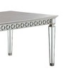 Varian Dining Table Mirrored/Antique Platinum - Acme Furniture - image 4 of 4