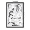 Amanti Art Black and White Runes II by Jennifer Goldberger Canvas Wall Art Print Framed 16 x 23-in. - image 4 of 4