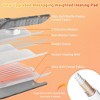 Weighted Electric Heating Pad with Massaging Vibrations, 6 Settings - 3 Heat, 3 Massage - 9 Relaxing Combinations, 12" x 24", 4 Lbs, Waffle Grey - 3 of 4