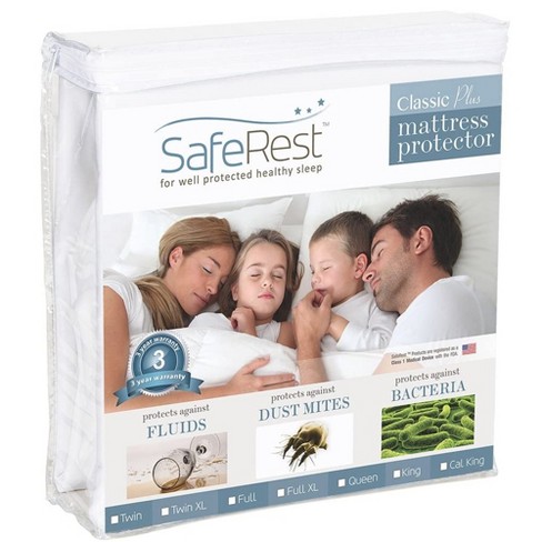 Saferest Classic Plus Mattress Protector - Waterproof Mattress Cover ...