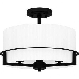 Quoizel Lighting Seymour 3 - Light Semi-Flush Mount in  Matte Black - 1 of 1