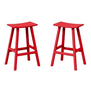WestinTrends Outdoor Patio Adirondack Counter Height Stool Chair - 1 of 4