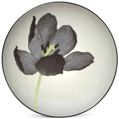 Noritake Colorwave Graphite Tulip Floral Accent Plate