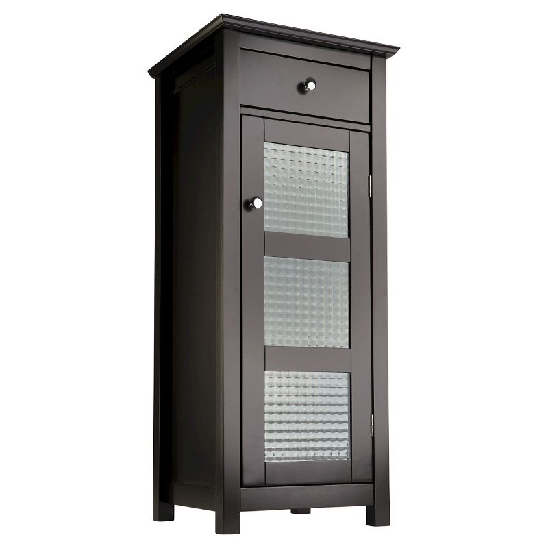 Chesterfield 1 Door Floor Cabinet with Drawer Dark Espresso - Elegant Home Fashions, 1 of 5
