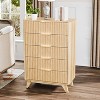 Karl Home 5-Drawer Natural Particle Board 30in. W Chest of Drawer - 2 of 4