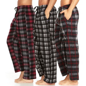 DARESAY Mens 3 Pack Pajama Pants for Men, Microfleece Pajama Pants, Men's Pajamas, Sleep pants with Pockets, Sizes Up to 3X - 1 of 4