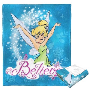 Disney Tinkerbell Sweet Believers Silk Touch Throw Blanket 50x60 Inches - 1 of 4