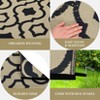 Outdoor Rug for Patio Modern Reversible Camping Mat, Outside Portable Plastic Straw Rugs Camping Rug for Balcony Deck RV - 4 of 4