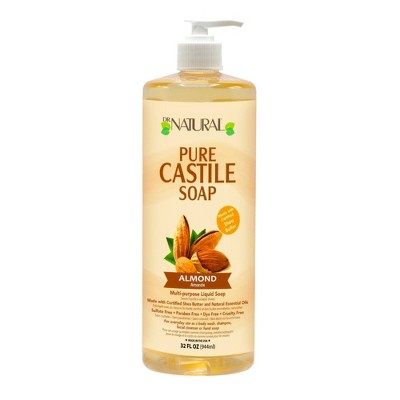 Dr. Natural Pure Castile Soap with Organic Shea Butter - Almond - 32 fl oz