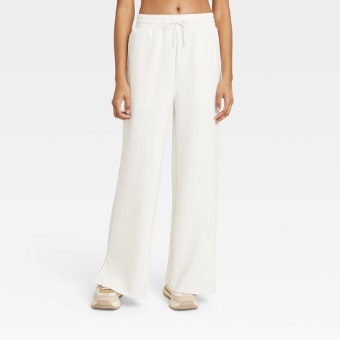 Women's Sandwash Wide Leg Pants - All In Motion™ Cream Xl : Target