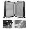 LUGGEX Luggage with Spinner Wheels, Polycarbonate Expandable Hard Shell Suitcase - 2 of 4