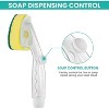 Non Scratch Dishwand Refill Handle with Sponge Heads, Soap Dispenser Scrubbers Set for Dishwashing and Kitchen Cleaning - 3 of 4