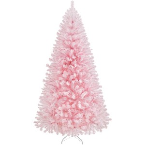 Yaheetech 4.5Ft/6Ft/7.5Ft/9Ft/12Ft Pre-lit Spruce Artificial Christmas Tree with 150 Incandescent Warm White Lights - 1 of 4