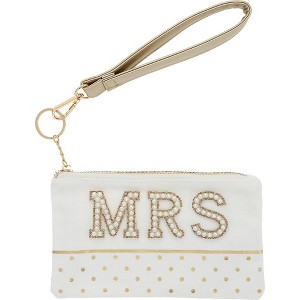 Pavilion Gift Company - Mrs. - 8" x 5" Canvas Wristlet - Wallets - 1 of 4
