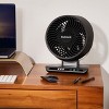 Holmes Blizzard 8" Digital 3 Speed Air Circulator Fan with Capacitive Touch and Remote Control Black/Chrome - 4 of 4
