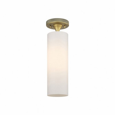 Crown Point - 1 Light Flush Mount In Industrial Style-15 Inches Tall and 3.88 Inches Wide