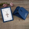 Anna-Kaci Rhinestone Celtic Cross Pendant Necklace with Religious Gift Card & Envelope Jewelry Gifts - 4 of 4