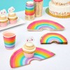 Blue Panda 72-Piece Disposable Dinnerware Set with Cups, Plates, Napkins for Rainbow Themed Birthday Party Decorations (Serves 24) - 2 of 4