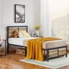 Twin/Full/Queen Size Bed Frame with Wood Headboard and Footboard, 14 Inch Platform Mattress Foundation, No Box Spring Needed Bed - 2 of 4