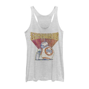 Women's Star Wars: The Rise of Skywalker Groovy Droid Duo Racerback Tank Top - 1 of 3