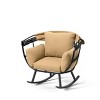 Aluminum Outdoor Rocking Egg Chair with Folding Canopy Light Brown - Crestlive Products: Patio Furniture with UV Protection - 3 of 4