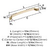 Amerock Bellamy Pull for Cabinets, Drawers, and Furniture - 4 of 4