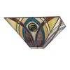 Chloe Lighting Orson Tiffany-Style 1 Light Mission Indoor Wall Sconce 12" Wide - 2 of 4