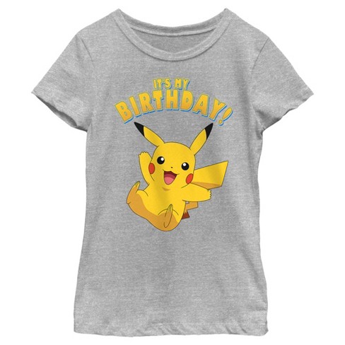 Girl s Pokemon Pikachu It s My Birthday T shirt Target