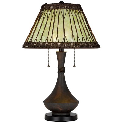 Cal Lighting BO-3103TB Mateo Collection Two 60W Watt Metal and Resin Table Lamp