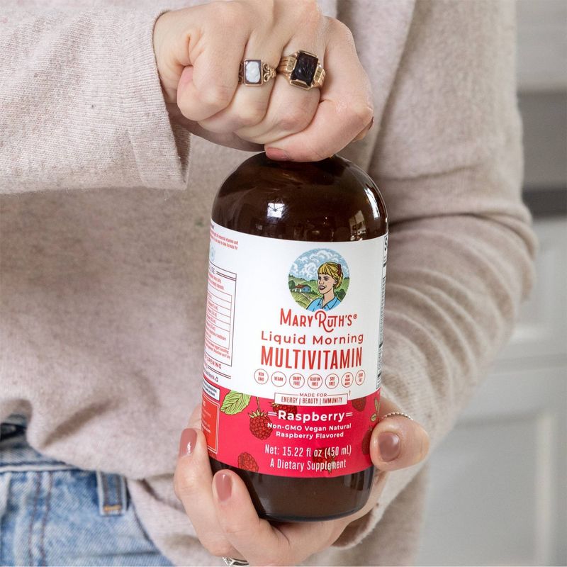  MaryRuth's Liquid Morning Vegan Multivitamin - Raspberry, 6 of 11