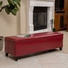 Kumasinova Upholstered Storage Ottoman, Contemporary Ottoman with Storage, 51.25" Ottoman Bench, Entryway Bench, Foot Stool with Pressure Hinges - 3 of 4