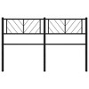 vidaXL Classic Metal Headboard, Robust Powder-Coated Steel Construction, Ideal for Bedroom, Guest Room, Black - 3 of 4