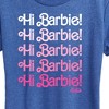 Women's - Barbie - Hi Barbie Stacked Short Sleeve Graphic T-Shirt - 2 of 4