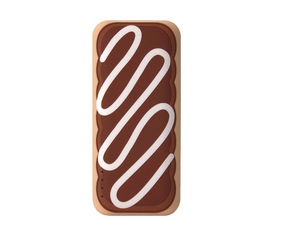 GEMS Donut 4000mAh Power Bank - Chocolate/Diagonal Frosting