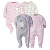 Gerber Baby Girls 4 Pack Sleep 'N Play Footie - 4-Pack - 4 of 4