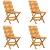 vidaXL Garden Dining Set Natural Teak Solid Teak Wood Standard Foldable - 3 of 4
