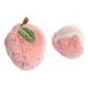 ebba Mini Peach Rattle & Crinkle Set Precious Produce Adorable Baby Stuffed Animal Pink 3.5" - 3 of 4