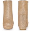 Perphy Women's Platform Glitter Round Toe Zip-Up Block Heels Ankle Boots - 2 of 3