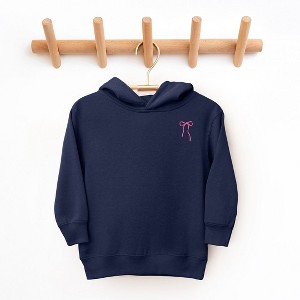 The Juniper Shop Embroidered Thin Bow Toddler Graphic Hoodie - 1 of 3