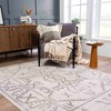 Hauteloom Divya Cream & Charcoal Area Rug - 2 of 4