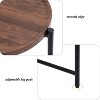 NicBex Side Table Simple Modern End Table with 2-Tier Storage Shelf, Metal Frame and Wooden Tabletop for Sofa, Bedside - 4 of 4
