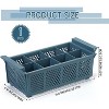 16-Inch Dishwasher Silverware Cutlery Basket, 8 Compartments with Handle, Utensil Holder and Drying Rack - 2 of 4