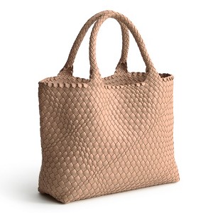 Vera Bradley Women's Woven Faux Leather Small Hathaway Tote - 1 of 3