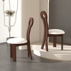 Lyngins Modern Dining Chairs with Backrest,Upholstered Home Chairs Set of 2,PU Chairs for Dining Room,Kitchen - 2 of 4