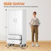 SUXXAN Metal Garage Storage Cabinet with 2 Drawers, Rolling Storage Cabinet with 2 Lockable Doors for Garage Home Office,Required Assembly - 4 of 4