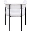 Meridian Furniture,Malin Linen Textured Fabric Dining Chair, Set of 2 - 4 of 4