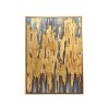 Canvas Abstract Framed Wall Art with Gold Frame Brown - Olivia & May: Modern Decorative Canvas Artwork - 2 of 4
