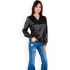 Anna-Kaci Women's Satin V-Neck Blouse with Long Sleeves - 4 of 4