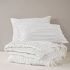 Sapphtopaz French Country King Size Comforter Set Bedding Set, Romantic Ruched Design Quilt Set, 1 Comforter, Pillow Shams, Machine Washable - 4 of 4