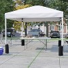 Flash Furniture 10'x10' Pop Up Canopy Tent with Wheeled Case and 6-Foot Bi-Fold Folding Table with Carrying Handle - Tailgate Tent Set - 2 of 4